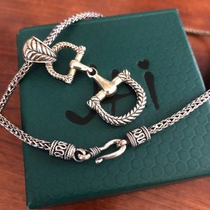 John Hardy Jai sterling silver equestrian snaffle bit pendant